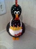 Galinha de cabaça com pintinhos