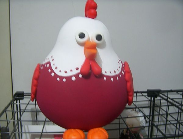 galinha de cabaça vermelha