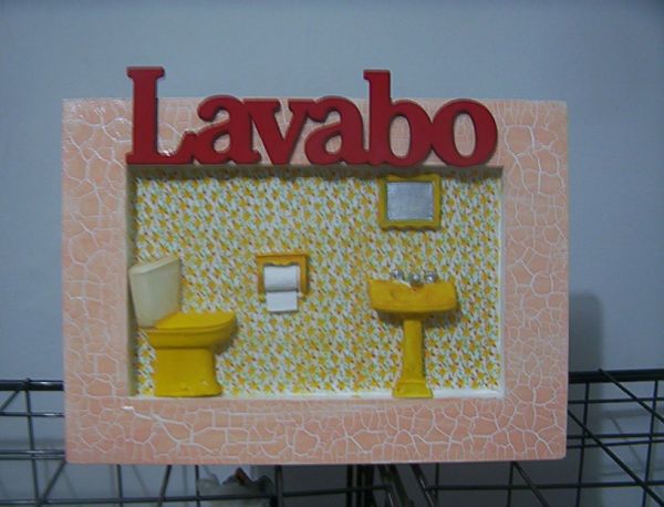 placa para lavabo